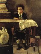 Antonio Mancini The Poor Schoolboy France oil painting artist